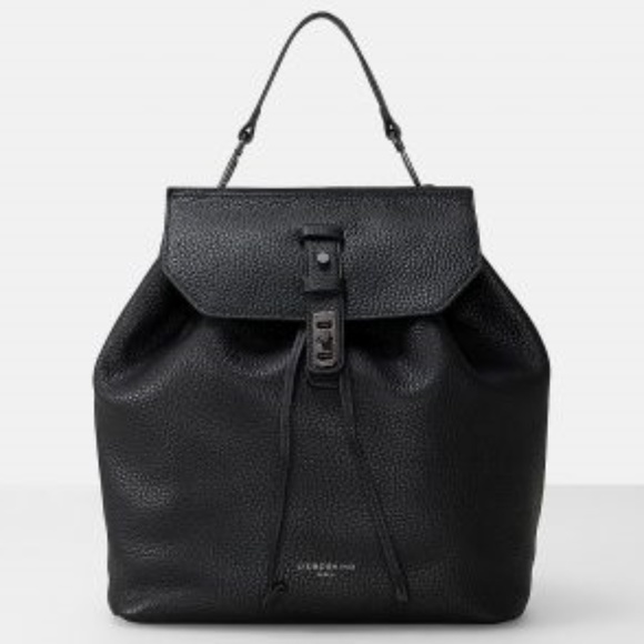 Liebeskind Handbags - NWT {Liebeskind} Wisconsin Black Leather Backpack